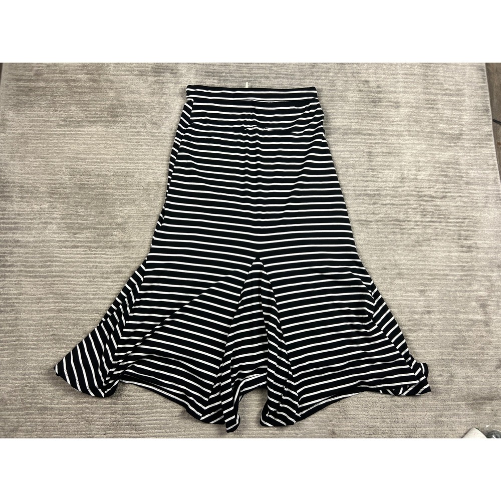 Level Eight Maxi Skirt Womens Large Black Striped Mermaid Style 03350M Casual